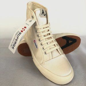 Superga X AlexaChung 2593 SATIN OffWhite - Sz 10.5